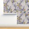 French Thistle Floral Flowers Leaf Boho Bohemian Botanical Nursery Kitchen Custom Removable Wallpaper by Spoonflower Peel & Stick Wallpaper 2FT Wide